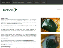 Tablet Screenshot of biolanic.com